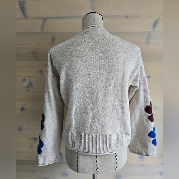 Madewell Belmore Floral Sleeve Pullover Sweater - Picture 2 of 9